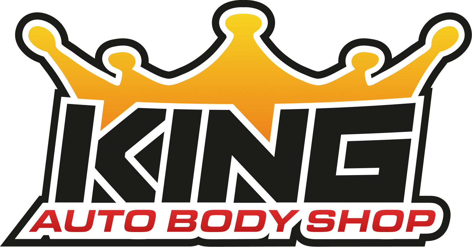 King Auto Body Shop Logo